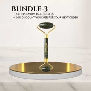 Jade Roller Pro Bundle with 130 premium jade rollers